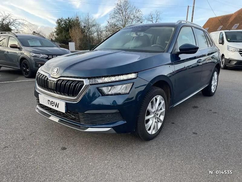 Bleu Occasion 2021 Skoda Kamiq SUV | 17 890 € (Bon prix) - Image 1/4