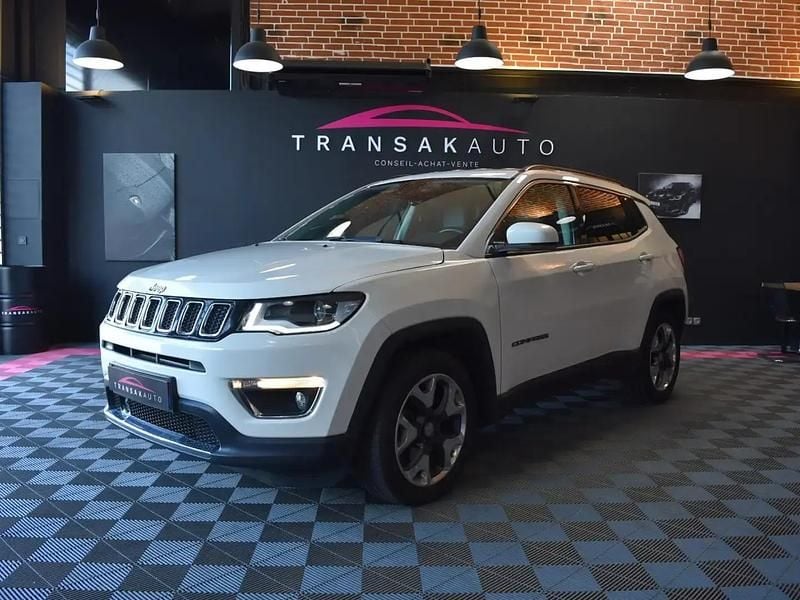 Blanc Utilisé 2018 Jeep Compass Limited SUV | 15 990 € (Prix assez cher) - Image 1/4