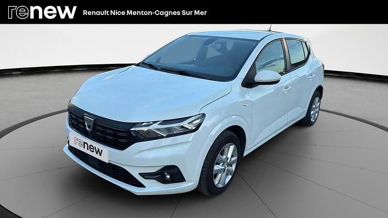 Blanc Utilisé 2022 Dacia Sandero Comfort Citadine | 12 999 € (Prix juste) - Image 1/4