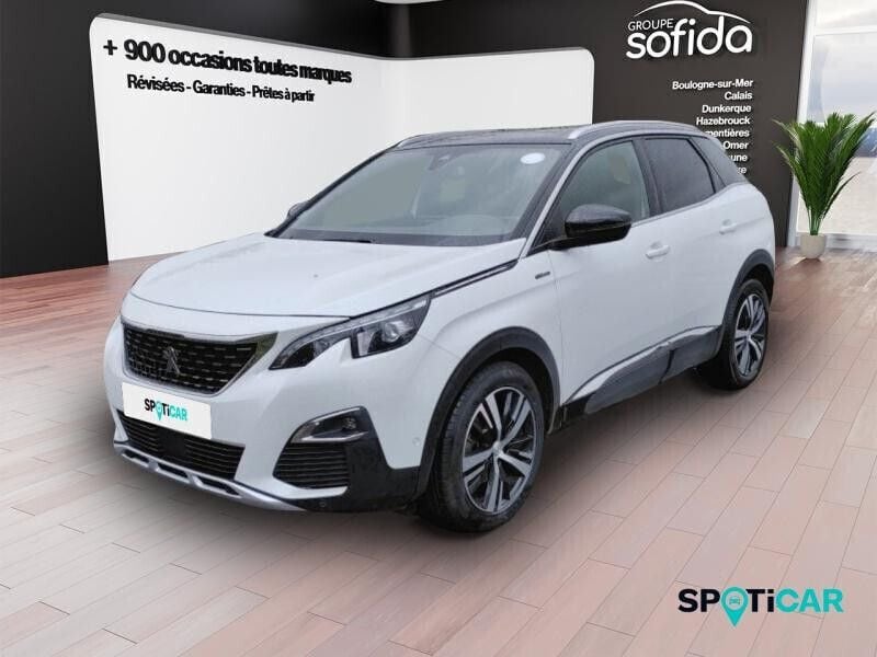 Blanc Utilisé 2020 Peugeot 3008 GT-line SUV | 18 490 € (Prix juste) - Image 1/4