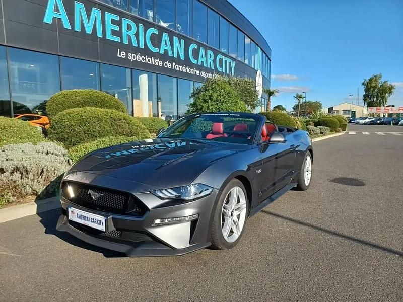 Gris Occasion 2018 Ford Mustang GT Cabriolet | 51 990 € (Prix assez cher) - Image 1/4
