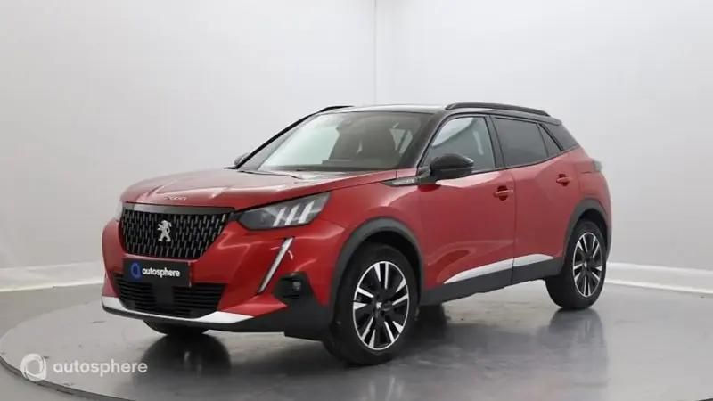 Rouge Utilisé 2021 Peugeot 2008 GT SUV | 18 999 € (Prix assez cher) - Image 1/4