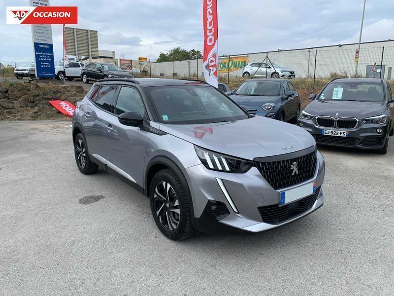 Gris Utilisé 2020 Peugeot 2008 GT-line SUV | 24 990 € - Image 1/4