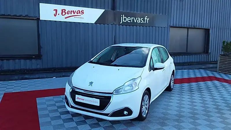 Blanc Utilisé 2018 Peugeot 208 Premium Citadine | 8 590 € - Image 1/4