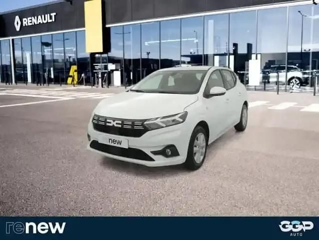 Blanc Utilisé 2023 Dacia Sandero Expression Berline | 12 999 € (Bon prix) - Image 1/4