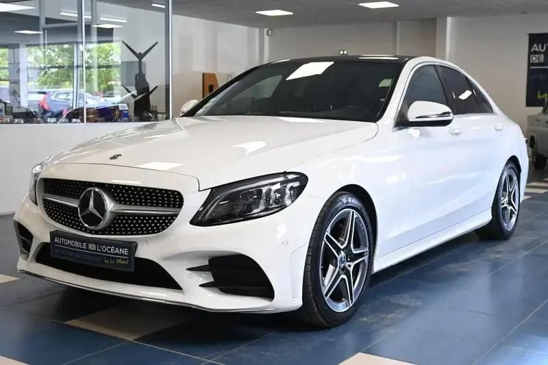 Blanc Utilisé 2021 Mercedes C200 AMG line Berline | 27 496 € - Image 1/4