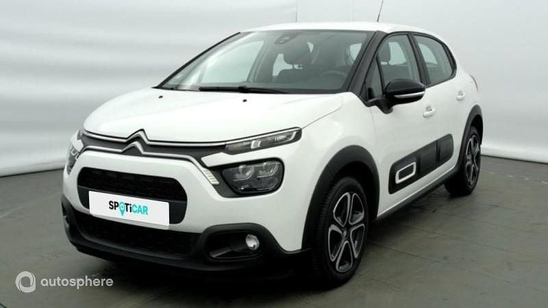 Blanc Utilisé 2021 Citroën C3 Feel Citadine | 9 980 € (Super prix) - Image 1/4