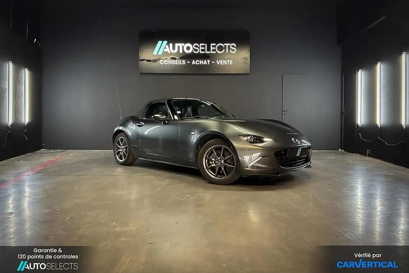 Gris Utilisé 2018 Mazda MX5 Cabriolet | 20 990 € (Prix juste) - Image 1/4