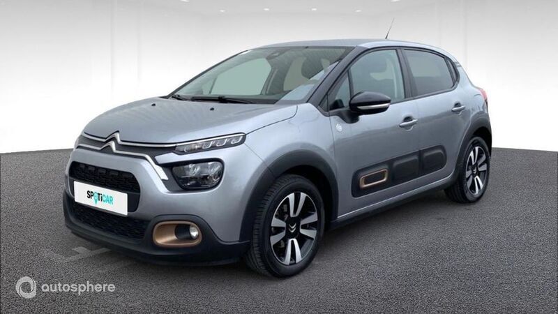 Gris Utilisé 2022 Citroën C3 PureTech Citadine | 11 197 € (Prix juste) - Image 1/4