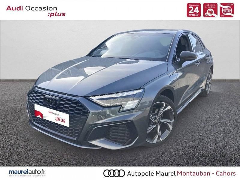 Gris daytona nacré Utilisé 2024 Audi A3 Sportback e-tron S-Line Berline | 38 990 € (Prix assez cher) - Image 1/4