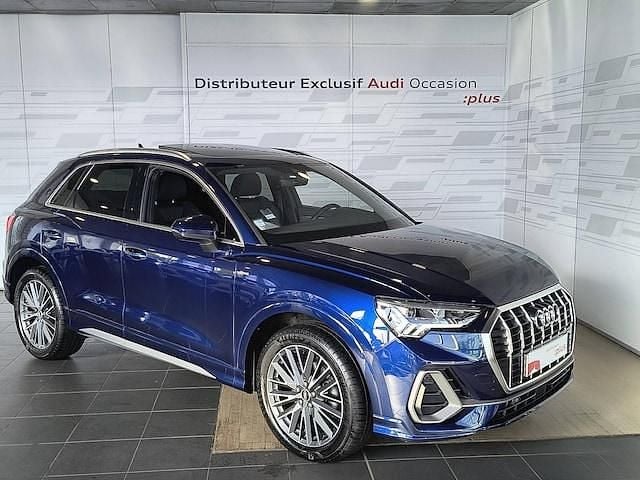 Bleu navarre métallisé Utilisé 2022 Audi Q3 S-Line SUV | 36 490 € - Image 1/4