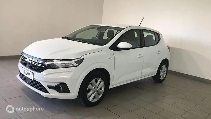 Blanc Utilisé 2023 Dacia Sandero Expression Citadine | 13 999 € (Prix juste) - Image 1/4