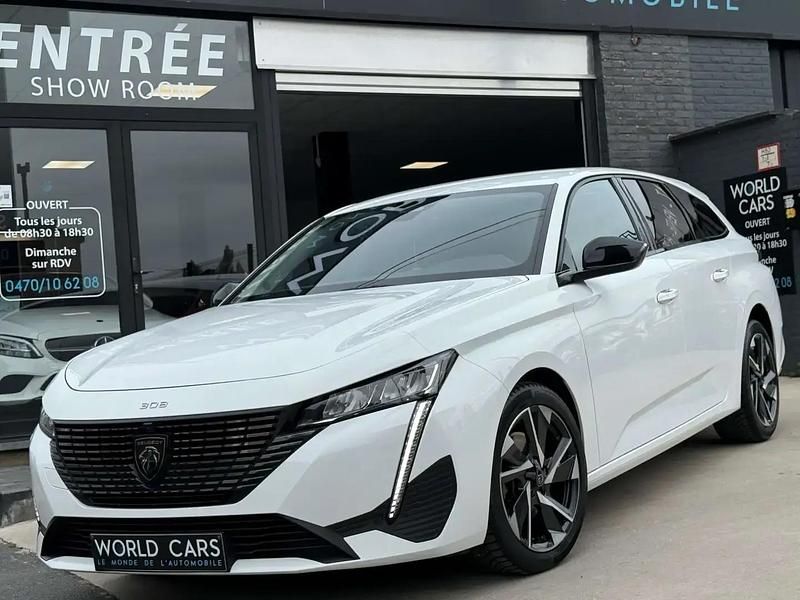 Blanc Utilisé 2022 Peugeot 308 Allure Break | 16 990 € (Prix juste) - Image 1/4