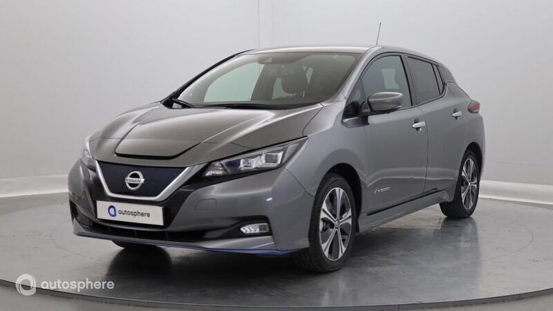 Gris Utilisé 2021 Nissan Leaf Tekna Citadine | 16 499 € (Prix juste) - Image 1/4