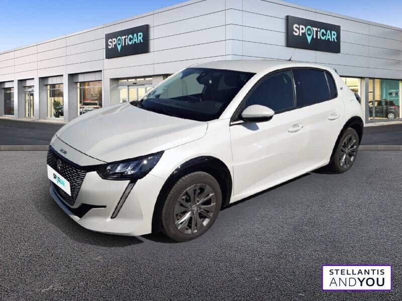 Blanc Utilisé 2020 Peugeot e-208 Allure Citadine | 14 390 € (Prix juste) - Image 1/4