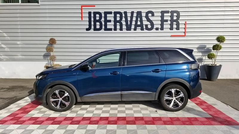 Bleu Utilisé 2021 Peugeot 5008 GT SUV | 27 999 € - Image 1/4