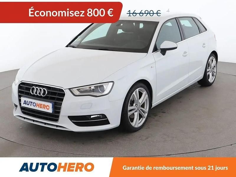 Blanc Utilisé 2015 Audi A3 Sportback S-Line Citadine | 15 890 € (Prix juste) - Image 1/2