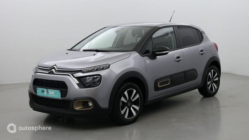 Gris platinium (m) Utilisé 2022 Citroën C3 PureTech Citadine | 10 999 € (Prix juste) - Image 1/4