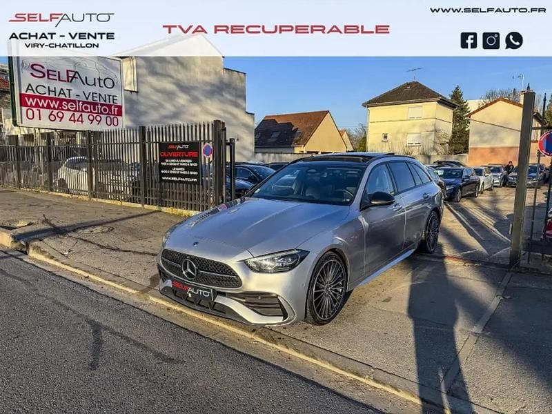 Gris Occasion 2023 Mercedes C220 AMG line Break | 26 700 € - Image 1/4