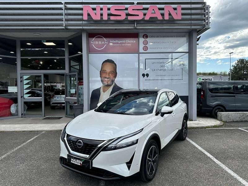 Blanc lunaire (spéciale) Occasion 2023 Nissan Qashqai Tekna SUV | 29 990 € (Prix juste) - Image 1/4