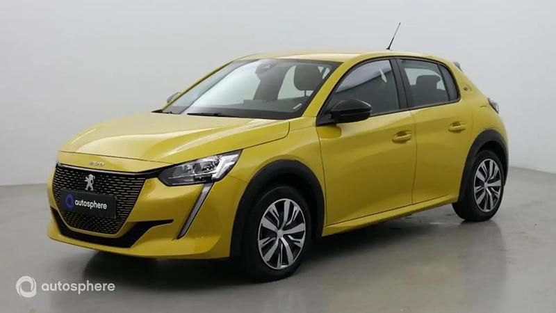 Jaune Utilisé 2023 Peugeot e-208 Active Citadine | 17 499 € (Bon prix) - Image 1/4