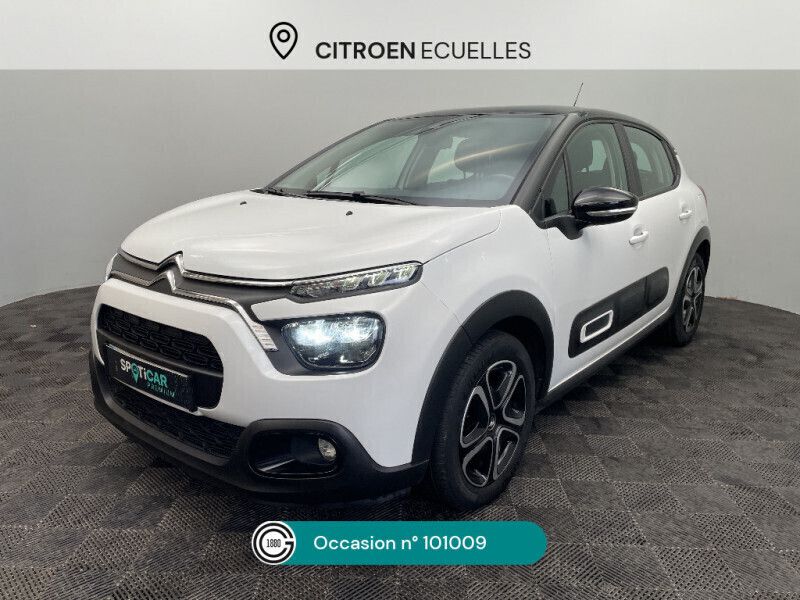 Blanc Utilisé 2021 Citroën C3 PureTech Citadine | 10 480 € (Super prix) - Image 1/4