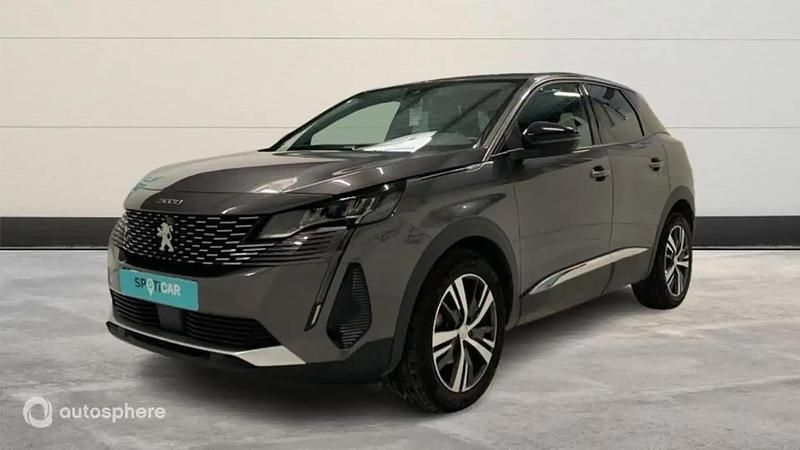 Gris Utilisé 2022 Peugeot 3008 Allure SUV | 21 999 € (Prix juste) - Image 1/4