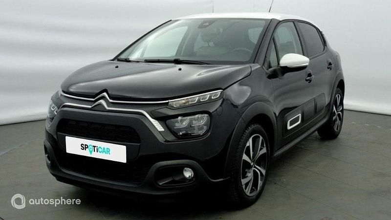Noir Occasion 2022 Citroën C3 Shine Citadine | 14 471 € (Prix assez cher) - Image 1/4