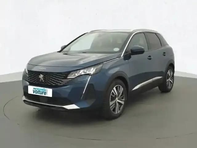 Bleu Utilisé 2021 Peugeot 3008 Allure SUV | 22 490 € (Prix juste) - Image 1/4