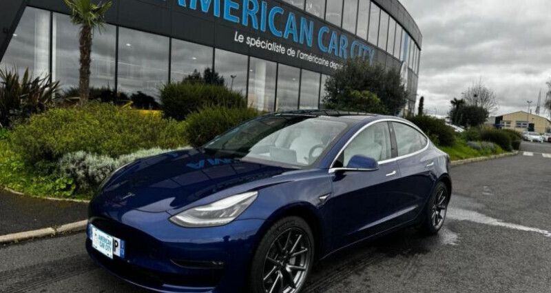 Bleu Utilisé 2020 Tesla Model 3 Long Range AWD Berline | 32 490 € (Prix cher) - Image 1/4