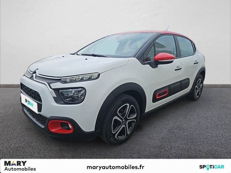 Blanc Utilisé 2022 Citroën C3 PureTech Citadine | 12 990 € (Prix juste) - Image 1/4