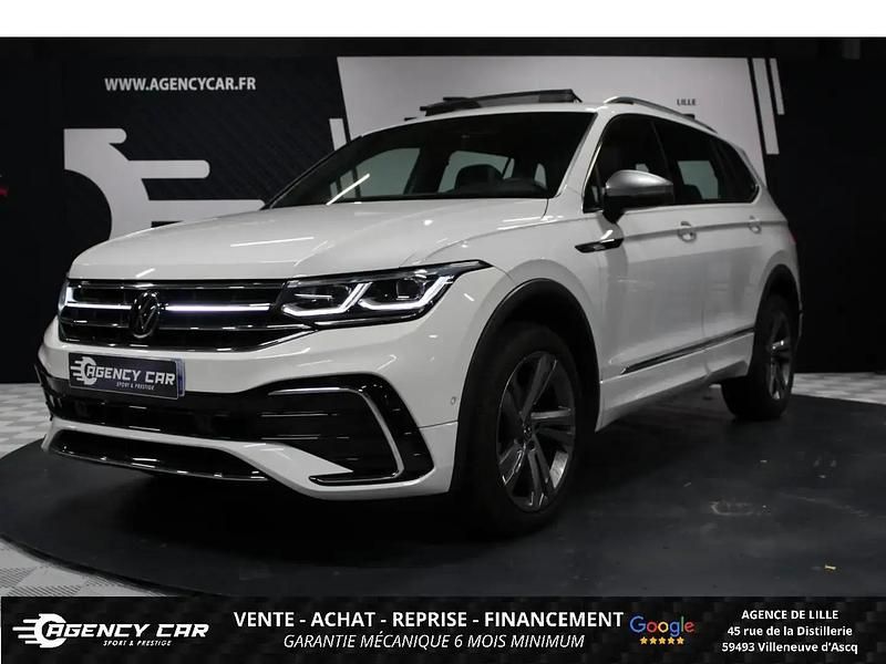 Blanc Occasion 2022 VW Tiguan Allspace R-line SUV | 34 980 € (Prix assez cher) - Image 1/4