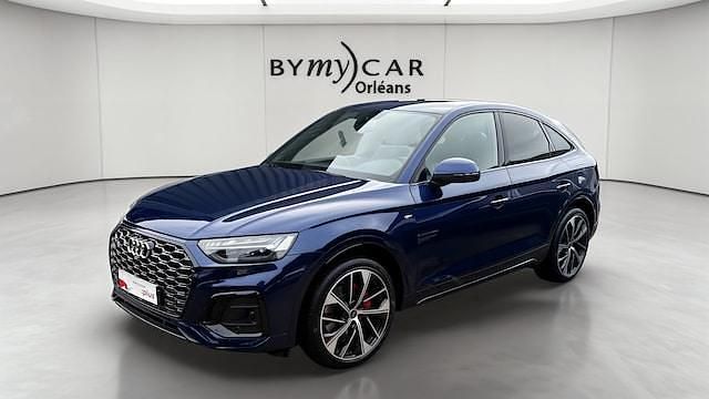 Bleu navarre métallisé Occasion 2024 Audi Q5 Sportback S-Line SUV | 55 877 € (Prix juste) - Image 1/4