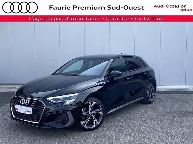 Noir mythe métallisé Utilisé 2022 Audi A3 S-Line | 33 490 € (Prix assez cher) - Image 1/3