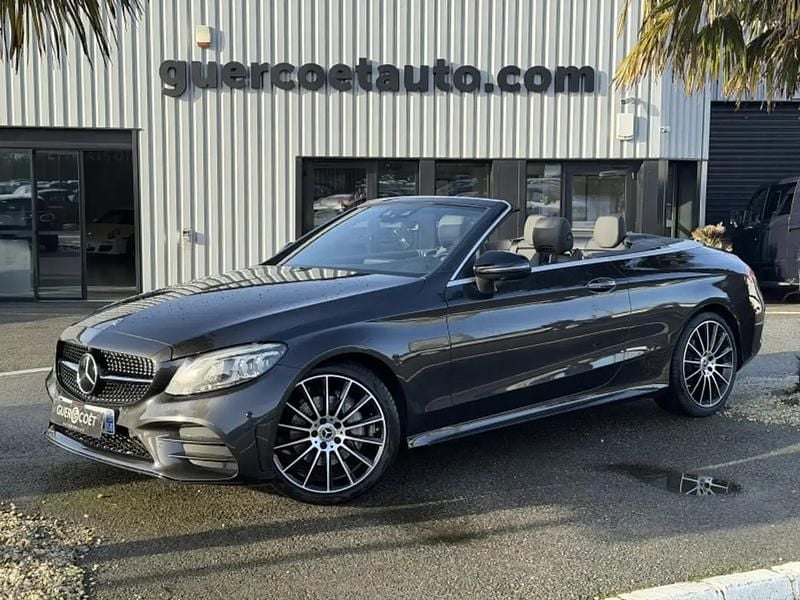 Gris Occasion 2022 Mercedes C220 AMG line Cabriolet | 43 990 € (Prix juste) - Image 1/4