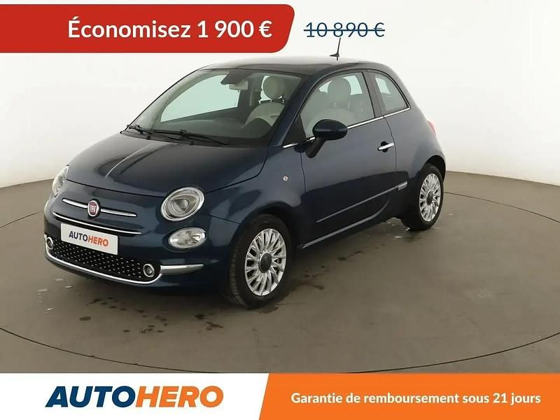 Bleu Occasion 2020 Fiat 500 Lounge Citadine | 8 990 € (Super prix) - Image 1/2