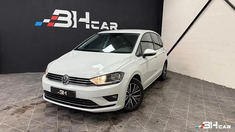 Blanc Utilisé 2016 VW Golf Sportsvan Allstar Monospace | 9 990 € (Super prix) - Image 1/4
