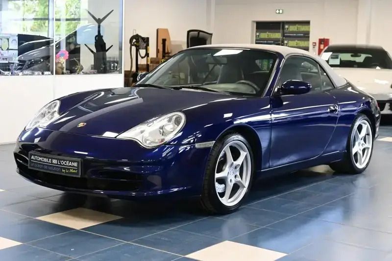 Bleu Utilisé 2003 Porsche 911 Carrera Cabriolet Cabriolet | 40 499 € - Image 1/4