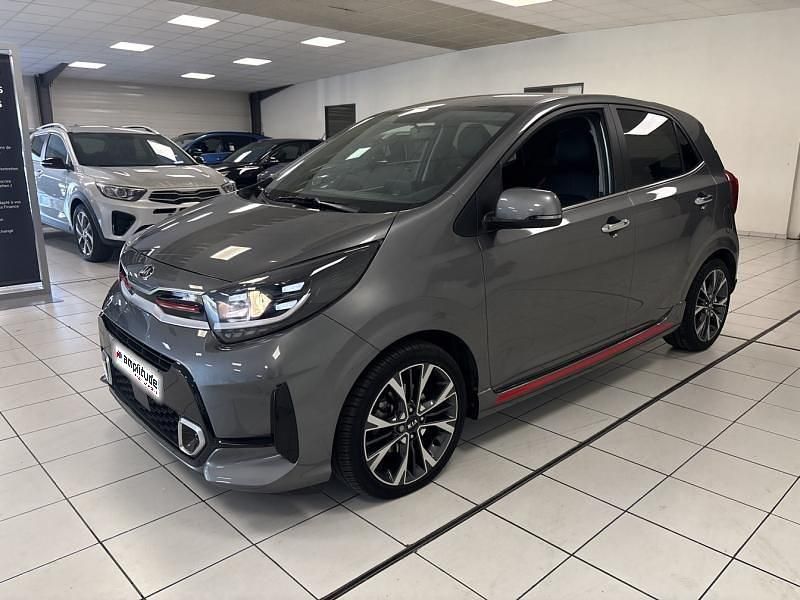 Gris Utilisé 2021 Kia Picanto GT-Line Citadine | 13 499 € (Super prix) - Image 1/4