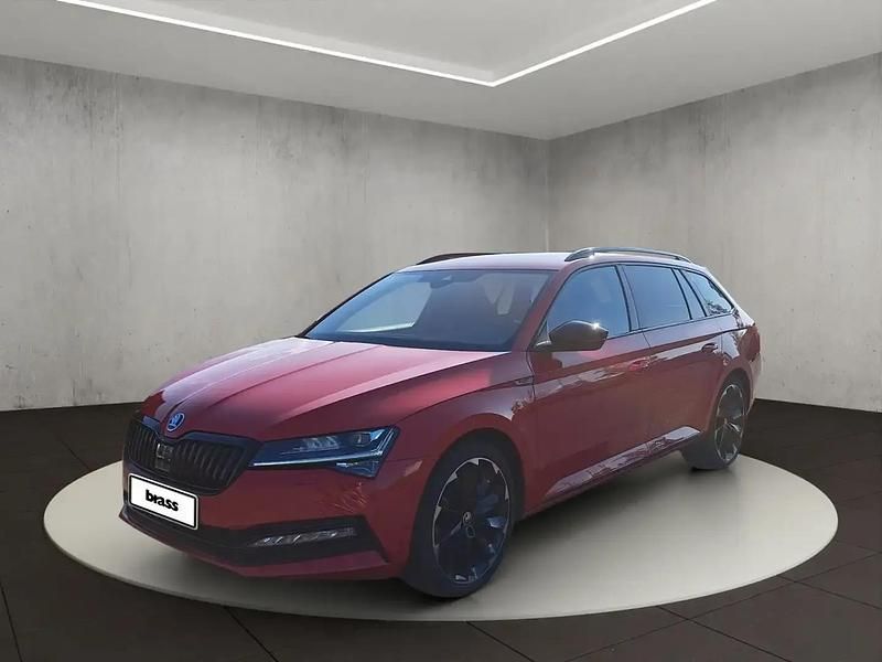 Rouge Occasion 2022 Skoda Superb SportLine Break | 36 950 € (Prix juste) - Image 1/4