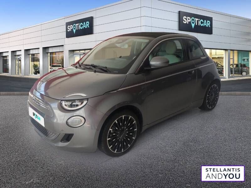 Gris Utilisé 2023 Fiat 500e La Prima Cabriolet | 20 390 € (Prix juste) - Image 1/3