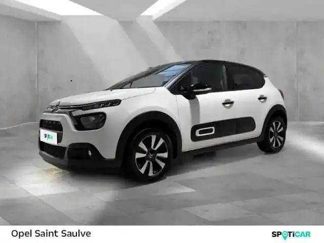 Blanc banquise (o) Occasion 2023 Citroën C3 Shine Berline | 12 390 € (Bon prix) - Image 1/4