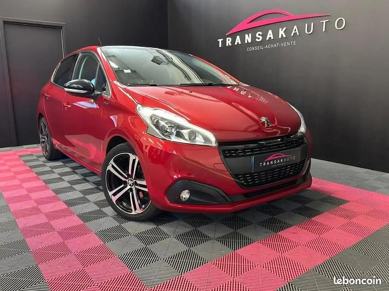 Rouge Utilisé 2019 Peugeot 208 GT-line Citadine | 7 490 € (Super prix) - Image 1/4