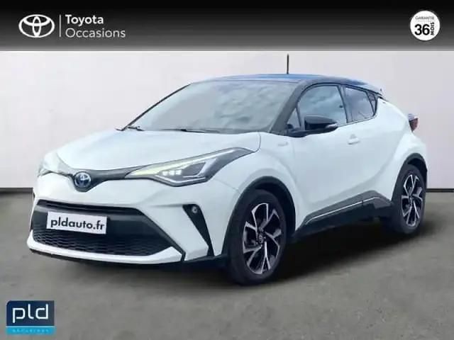 Blanc Utilisé 2021 Toyota C-HR SUV | 23 990 € (Prix juste) - Image 1/4