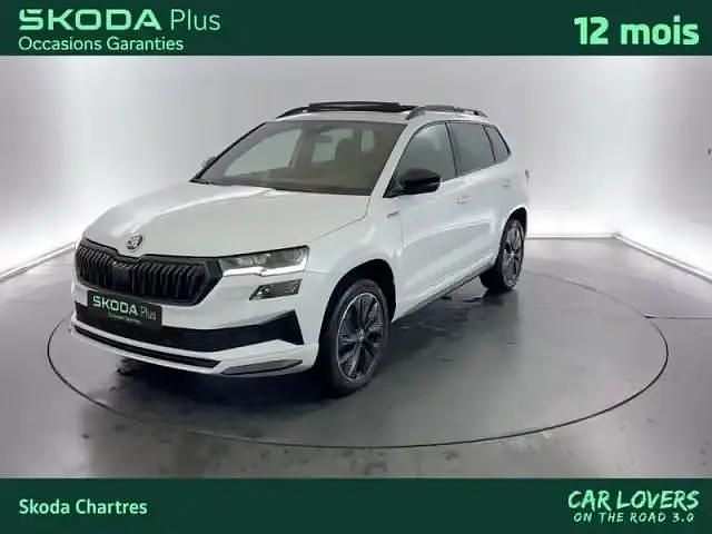 Blanc Occasion 2023 Skoda Karoq SUV | 30 870 € (Prix assez cher) - Image 1/4