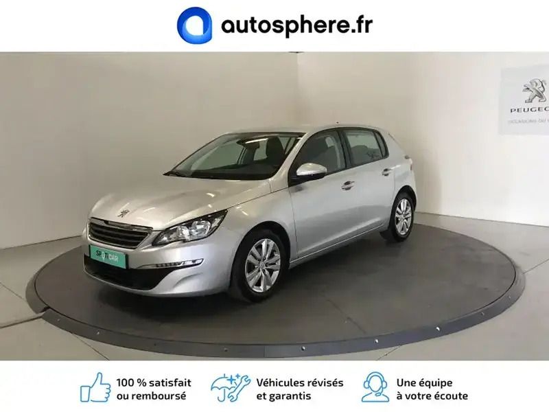 Gris Utilisé 2015 Peugeot 308 Active Berline | 12 480 € (Prix cher) - Image 1/4