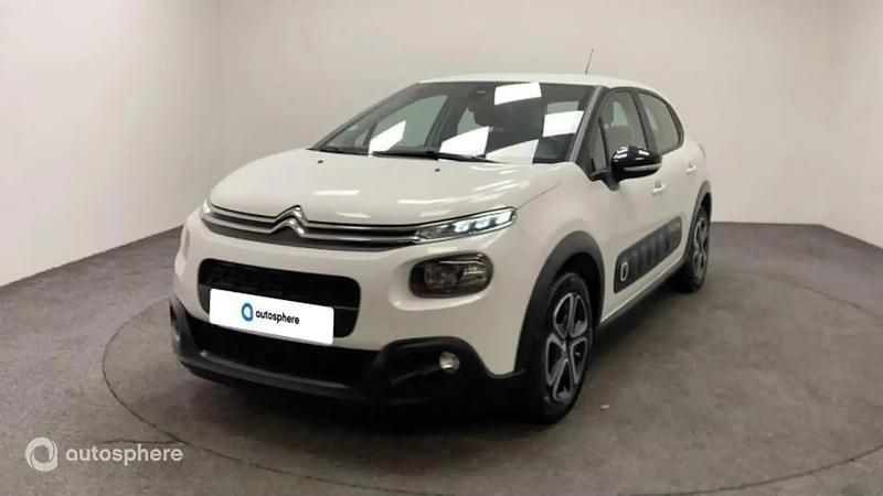 Blanc Utilisé 2019 Citroën C3 PureTech Citadine | 9 499 € (Bon prix) - Image 1/4