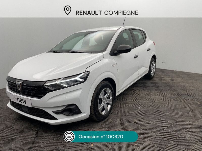 Blanc Utilisé 2022 Dacia Sandero Essentiel Citadine | 11 990 € (Prix juste) - Image 1/4