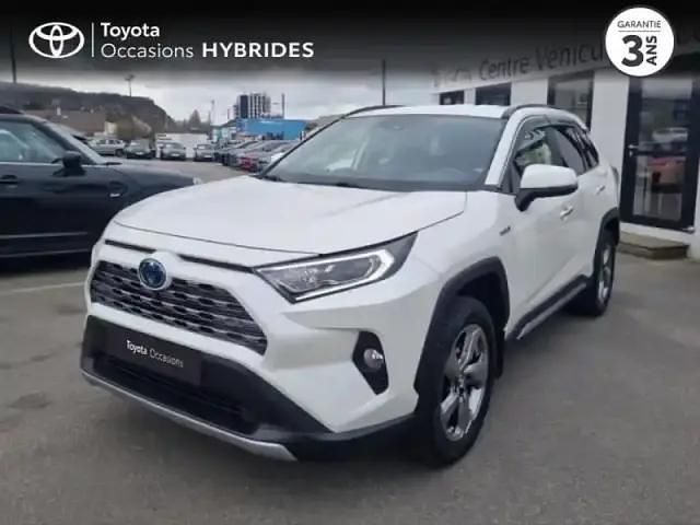 Blanc nacré Occasion 2019 Toyota RAV4 Hybrid Lounge SUV | 32 490 € (Prix juste) - Image 1/4