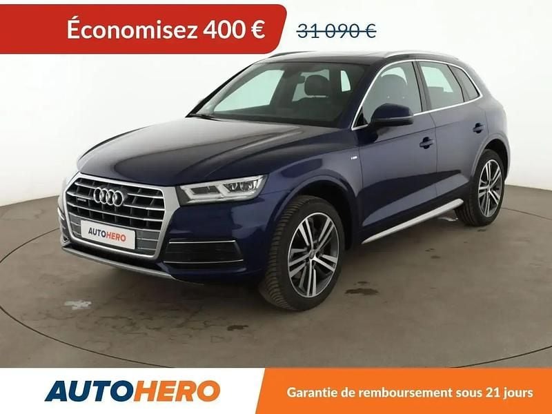 Bleu Occasion 2019 Audi Q5 S-Line SUV | 30 690 € (Bon prix) - Image 1/2